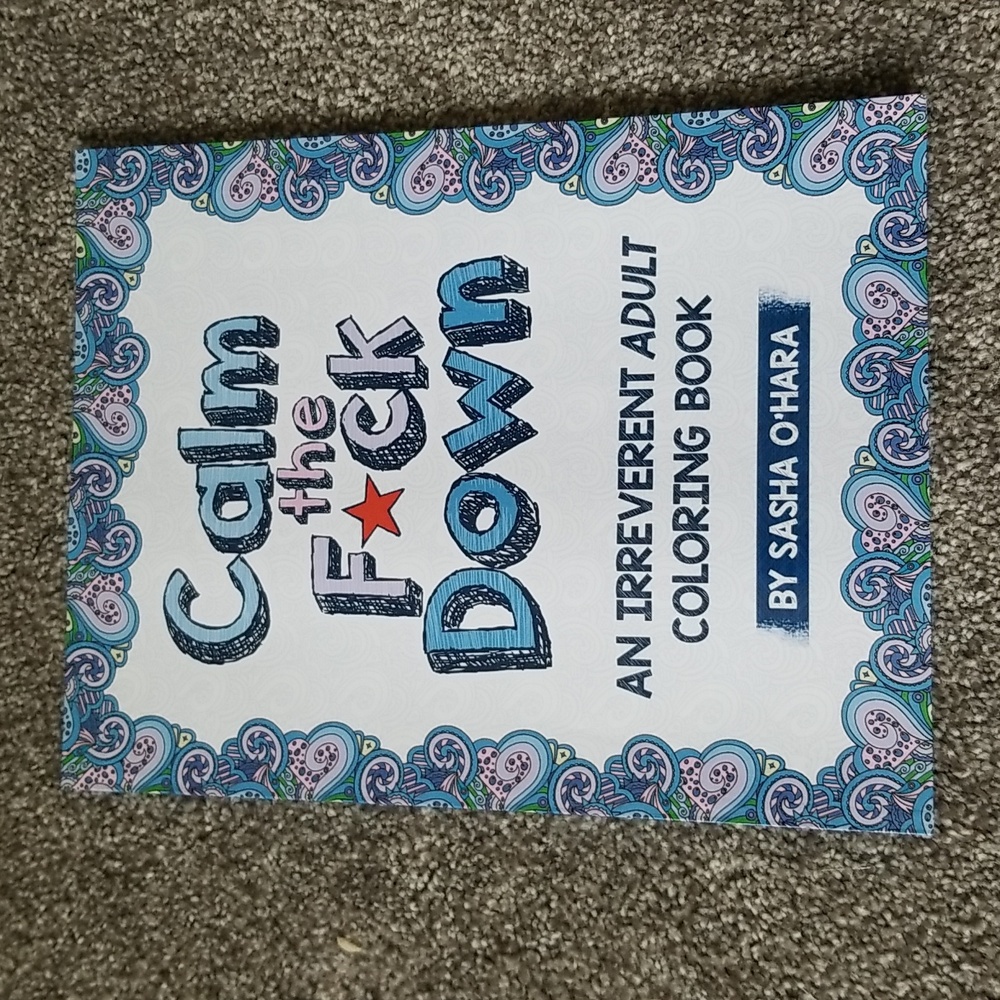 ADULT COLORING BOOK.  NOT ALL PAGES ARE SHOWN